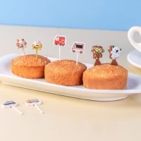 Cartoon Fruit Fork Toothpicks Cute Animal Food Selection Mini Lunch Box Decoration Childrens Food Supplement Tool