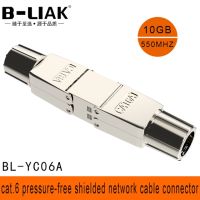 B-Liak กล่องเชื่อมต่ออะแดปเตอร์เชื่อมต่อตัวขยายสายเคเบิล Cat6 Cat6a คอนเนคเตอร์ต่อขยายสาย Lan แบบไม่มีเครื่องมือป้องกันเต็มรูปแบบ