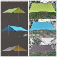 ROM ร่มกันแดด ฟลายชีท ทาร์ป tarp  Desert​ fox​ผ้าใบกันน้ำ fly sheet ​ ผ้าใบกันแดด  อุปกรณ์​ครบชุด​ ส ร่มกันฝน  Umbrella