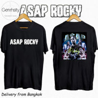 COD เสื้อ Asap Rocky Graphic เสื้อวง Print แฟชั่น Streetwear Vintage Punk Hip Hop