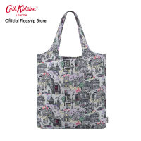 Foldaway Shopper London  Lilac/Grey กระเป๋า กระเป๋าถือ กระเป๋าสีเทา กระเป๋าแคทคิดสตัน