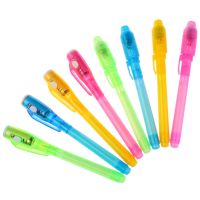 IGNEXO ความคิดสร้างสรรค์ มัลติฟังก์ชั่น ปากกาสีวิเศษ ของเล่นเพื่อการศึกษา พู่กัน ปากกาเมจิก ปากกาหมึกล่องหน ปากกาหลอดไฟ LED 2 In 1 Light Pen ปากกาเรืองแสง