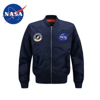 COD (พร้อมสต็อก) NASA เสื้อแจ็คเก็ตกันลมใหม่คุณภาพสูงเสื้อนอกเครื่องแบบเบสบอลหลวมขนาดใหญ่