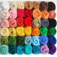 【YD】 Wool Felting Roving Yarn Needle Felt Fleece Woolen Knitting Hand Diy Supplies Chunky Kits Thread Fibre Starter