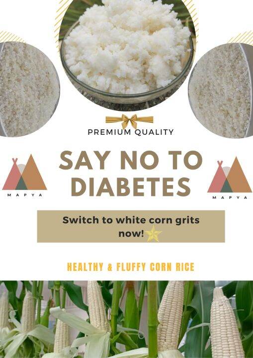 Premium Quality Pure White Corn Rice Corn Grits "Bigas Mais" 5KG