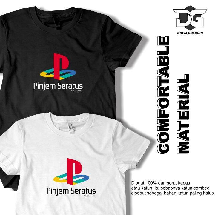 Baju Kaos Plesetan Lucu T Shirt Ps Pinjem Seratus Kaos Pria Distro Kata Kata Lucu Viral Terbaru