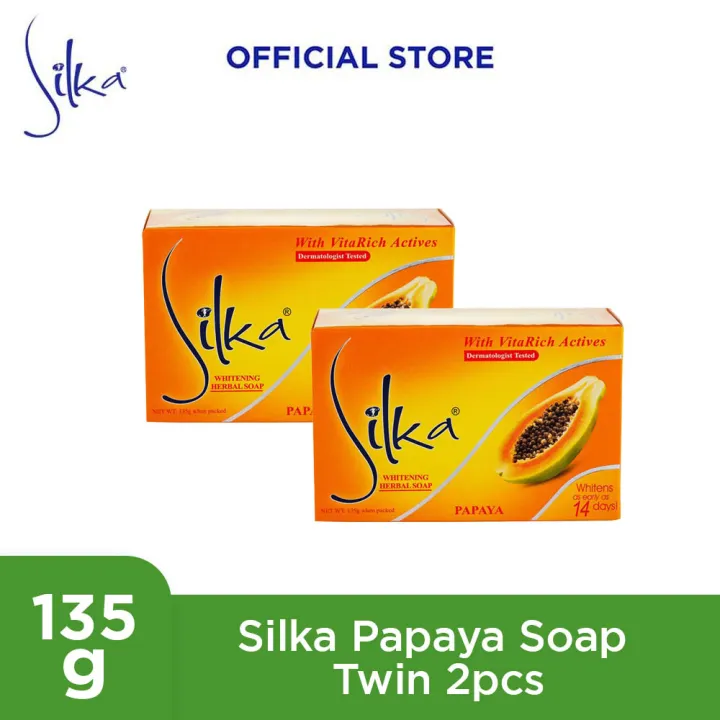 Silka Papaya Soap 135g Twin 2pcs | Lazada PH