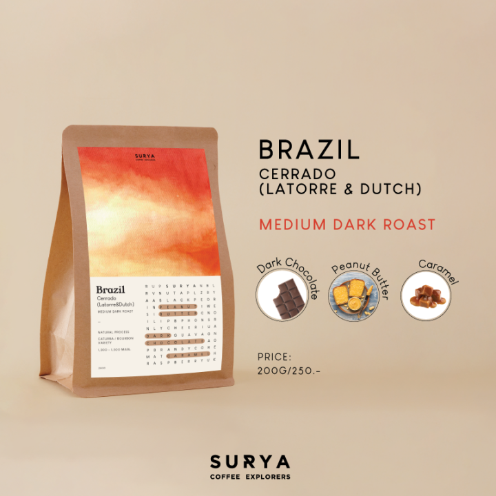 surya-coffee-explorers-เมล็ดกาแฟ-brazil-cerrado-คั่วกลางและกลางเข้ม
