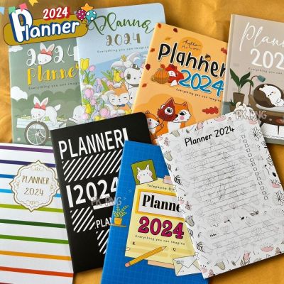 Planner 2024 แพลนเนอร์ 2567 ปฏิทินไทย สมุดแพลนเนอร์ Year Plan Month Plan A5 Diary Plane
