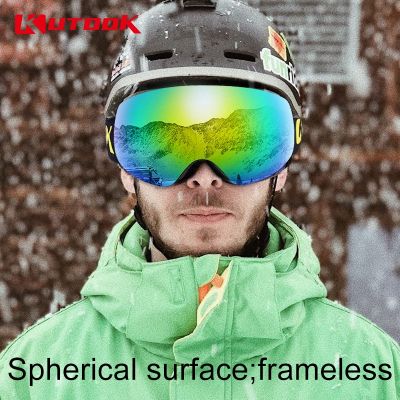 KUTOOK Ski Goggles Anti Fog HD Skiing Eyewear Double Layer PC Lens Snowboard Goggles Snowmobile Outdoor Sports Glasses Skating