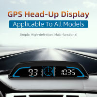 Gps Hud Head Up Display รถ Hd Digital Speedometer Smart Alarm เครื่องวัดระยะทางสากลพร้อม Adaptive Sensing Light【fast】