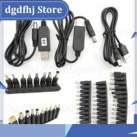 Dgdfhj Shop DC USB 5V to 9V 8.6V 12V 12.6V Power Adapter Boost Line Step UP Module connector Converter Cable 5.5x2.1mm Plug DC Male Tips