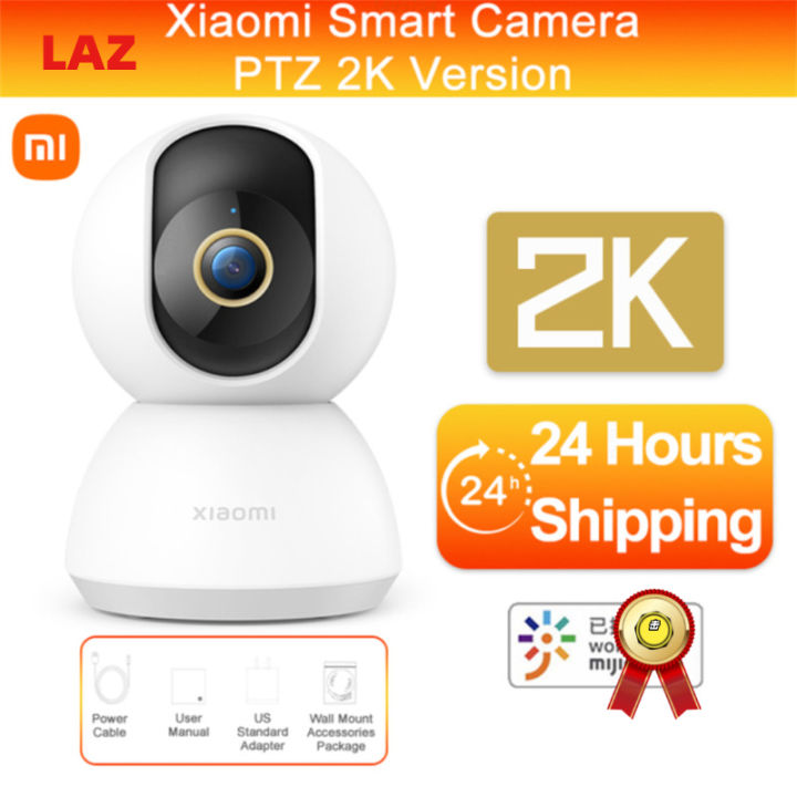 xiaomi-สมาร์ทโฮมกล้องวงจรปิด2k-1296p-hd-ip-panoramic-การมองเห็นได้ในเวลากลางคืน-intercom-ai-นาฬิกาปลุก