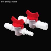 4mm 6mm 8mm 10mm 12mm 16mm 20mm Hose Barb Two Way Plastic Ball Valve Aquarium Garden Micro Irrigation Connector