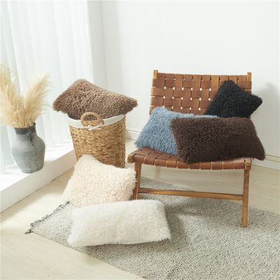 【CW】 30X50/45X45CM Luxury Berber Fleece Pillowcase Sofa Couch Throw Pillows Cushion Cover