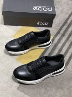 Original Ecco mens Sports running shoes sneaker Outdoor shoes Casual shoes Cow leather shoes SHY410008