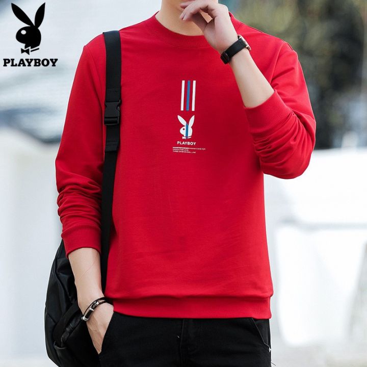 playboy-เสื้อกันหนาว-คอกลม-แฟชั่นเกาหลี-สำหรับผู้ชาย