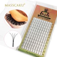 【cw】 MASSCAKU c/d curl pre volume lashes fans 4D/5D/6D natural russian eye makeup tools eyelash extension supplier 【hot】