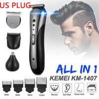 【❂Hot On Sale❂】 suanfu ชาร์จปัตตาเลี่ยน Golden ปัตตาเลี่ยนไฟฟ้า Professional Hair Trimmer สำหรับหนวดเคราผู้ชายเครื่องโกนขนไฟฟ้าตัดผม