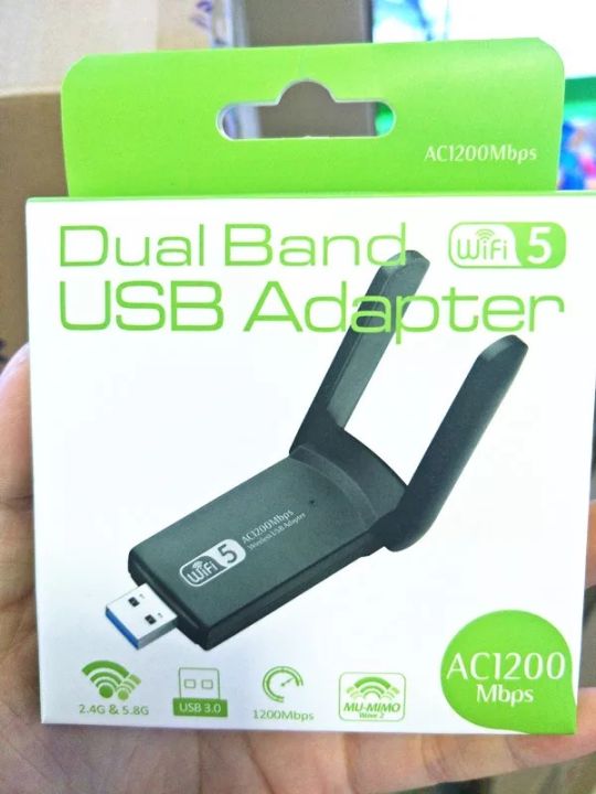 dual-band-1200mbps-usb-3-0-wireless-usb-wifi-lan-adapter-dongle-802-11ac-พร้อมเสาอากาศสำหรับแล็ปท็อป-2-pcs-เสาอากาศ