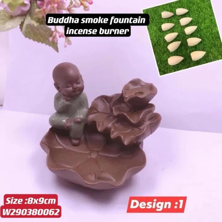 buddha smoke fountain incense burner Lazada PH