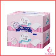 Set 2 Hộp Bông Tẩy Trang, Bông Trang Điểm Clean Puff - Nhật Bản