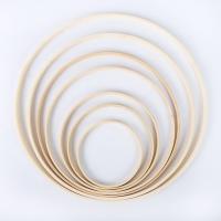 Dream Bamboo Rings,Wooden Circle Round Catcher DIY Hoop For Flower Wreath House Garden Plant Decor Hanging Basket