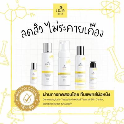 เฌอ Set 5 ชิ้น ช่วยเรื่องสิว ริ้วรอย สำหรับผิวมันมาก Anti Acne Set (ส่งฟรี) Cher Skincare