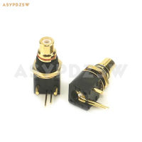 หนึ่งคู่24K Gold-Plated RCA DAC Decoder Digital Coaxial อินพุตและเอาต์พุต PCB Welding Socket