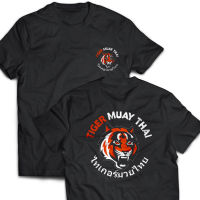 ใหม่ Tiger Muay Thai Kick มวยเสื้อยืดฤดูร้อนผ้าฝ้ายแขนสั้น O-Neck Men T Shirt เสื้อ Harajuku Streetwear S-5XL