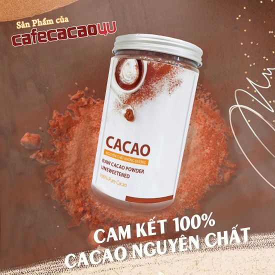 Best seller bột cacao 100% nguyên chất - không đường - hũ 440gr - tốt cho - ảnh sản phẩm 3