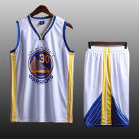 Adult Unisex Basketball Jersey NBA No.30 Steve Curry Jersey Team Golden State Warriors Sportwear Tops+ Shorts