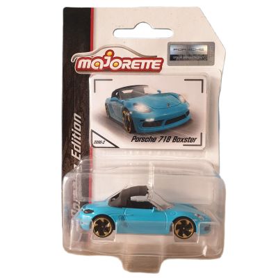 โมเดลรถเหล็ก Majorette Porsche 718 Boxster _ Porsche Edition #Blue สีน้ำเงิน เปิดประทุนได้ โมเดลรถสะสม
