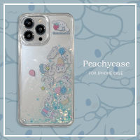 เคสโทรศัพท์กากเพชรใสลายการ์ตูนน่ารักลายสุนัขสีขาวเคสโทรศัพท์ใช้ได้กับ iPhone 14 13 12 Pro Max 11 Xr Xs 6 7 8 Plus ฮาร์ดพีซีกันกระแทกอะคริลิกฝาหลังปกป้อง