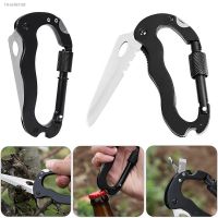 ☂۩ Multifunctional Self Defense Tools Climbing Carabiner Security Hook Gear Buckle Outdoor Safety Defensa Personal Tactical Knife