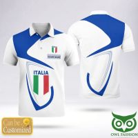 （all in stock）  2023 NEW -Custom Name Italia Worldcup 2023 Blue White Polo Shirt jersey(FREE NAME LOGO CUSTOM)