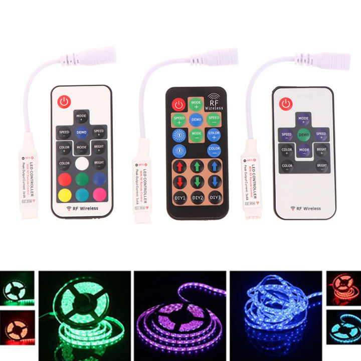 bali-นวัตกรรมและการปฏิบัติสำหรับ5050-3528แถบสี-rgb-17คีย์-mini-rf-ไร้สายใช้งานง่ายควบคุมแถบแสงที่มีสีสัน-led