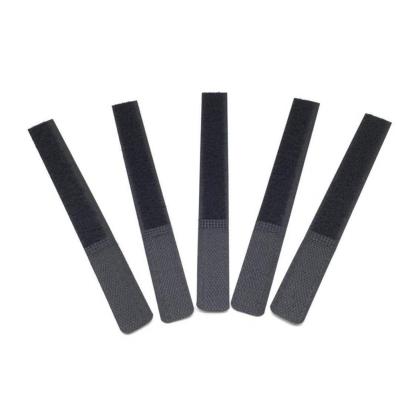6Pcs/Set Strong Adhesive Data Cable Fastener Black Fastener Tape Velcros Hook and Loop Tape Cable Ties Sewing Accessories Adhesives Tape