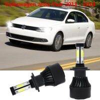 ชุดหลอดไฟหน้า led h7 6000k 4 ด้าน สําหรับ volkswagen jetta year 2011-2018 2 ชิ้น NEW