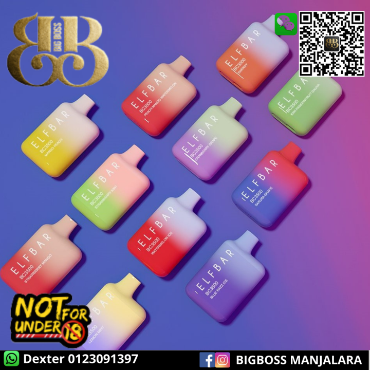 ORIGINAL ELF BAR BC3000 3000 PUFF DISPOSABLE POD Lazada