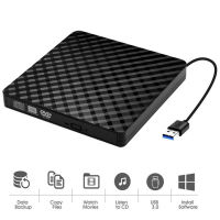 External USB3.0 DVD RW CD Writer Slim Optical Drive Burner Reader Player Tray Type Portable For PC Laptop