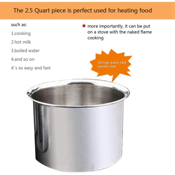 6-pack-stainless-steel-double-boiler-heat-resistant-handle-2-cup-capacity-universal-pad