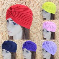 Women Adjustable Swimming Cap Swim Pool Bathing Hat Protect Long Hair Ears Turban Pleated Fabric Headwear Yoga Caps Multi Colors Swim Caps