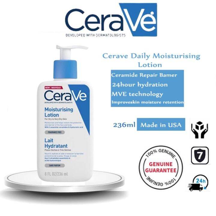 Cerave Daily Moisturizing Lotion Repair Barrier Ceramide Body Lotion