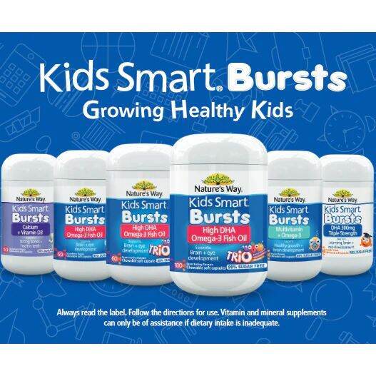 natures-way-kids-smart-dha-300mg-triple-strength-50-soft-capsules-ดีเอชเอสูง-บำรุงสมองแดวงตา-วิตามินสำหรับเด็ก-อาหารเสริมเด็ก-บำรุงสมอง-อาหารเสริม-อาหารสำหรับเด็ก