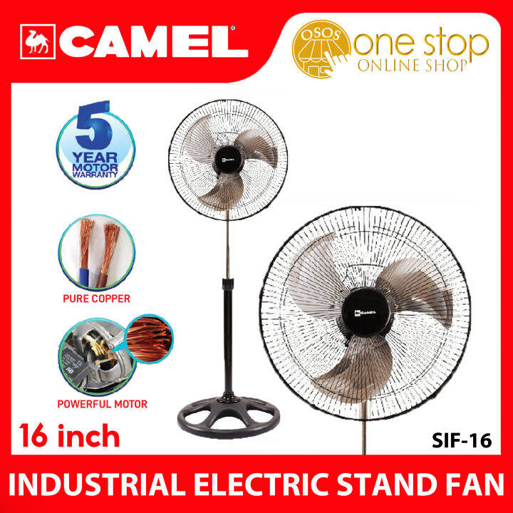 Camel Appliance SIF16 16 60W Industrial Stand Fan Standfan Electric