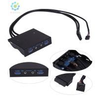 Hik อุปกรณ์เสริม 3 . 5 20 Pin To 2 Usb 3 . 0 Port Hub + Hd Audio Pc Front Panel Nice