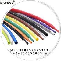 5M Diameter 0.6 0.8 1 1.5 2 2.5 3 3.5 4 4.5 5 5.5 6 mm Polyolefin Heat Shrink Tube 2:1 Shrink Ratio Insulated Cable Sleeve Cable Management