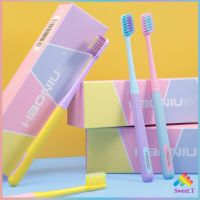 สีพาสเทล แปรงสีฟัน  สไตล์ญี่ปุ่น สวย น่ารัก น่าใช้  พร้อมส่ง ราคาต่อ ชิ้น  Ice cream toothbrush มีสินค้าพร้อมส่ง Sweet.T