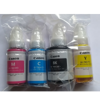 หมึกเติม CANON INK # GI-790 หมึกขวดแท้ 4 สี BK / C M Y สำหรับ Pixma G1010 G2010 G3010 G4010